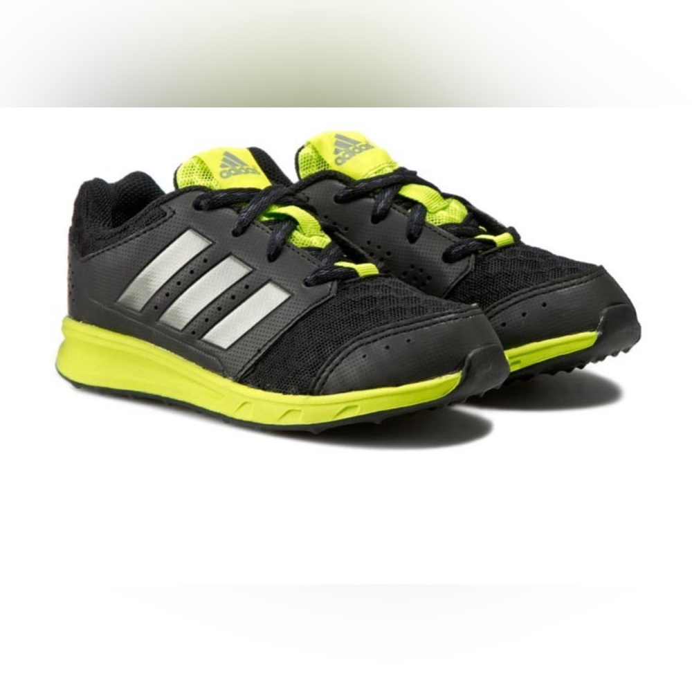 Adidas Kids' LK Sport 2‎ Running Shoes SNEAKER  Black / Green (AF4537) SIZE 6